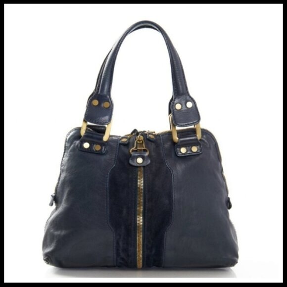 JIMMY CHOO Black Leather Expandable Bag - Picture 1 of 15